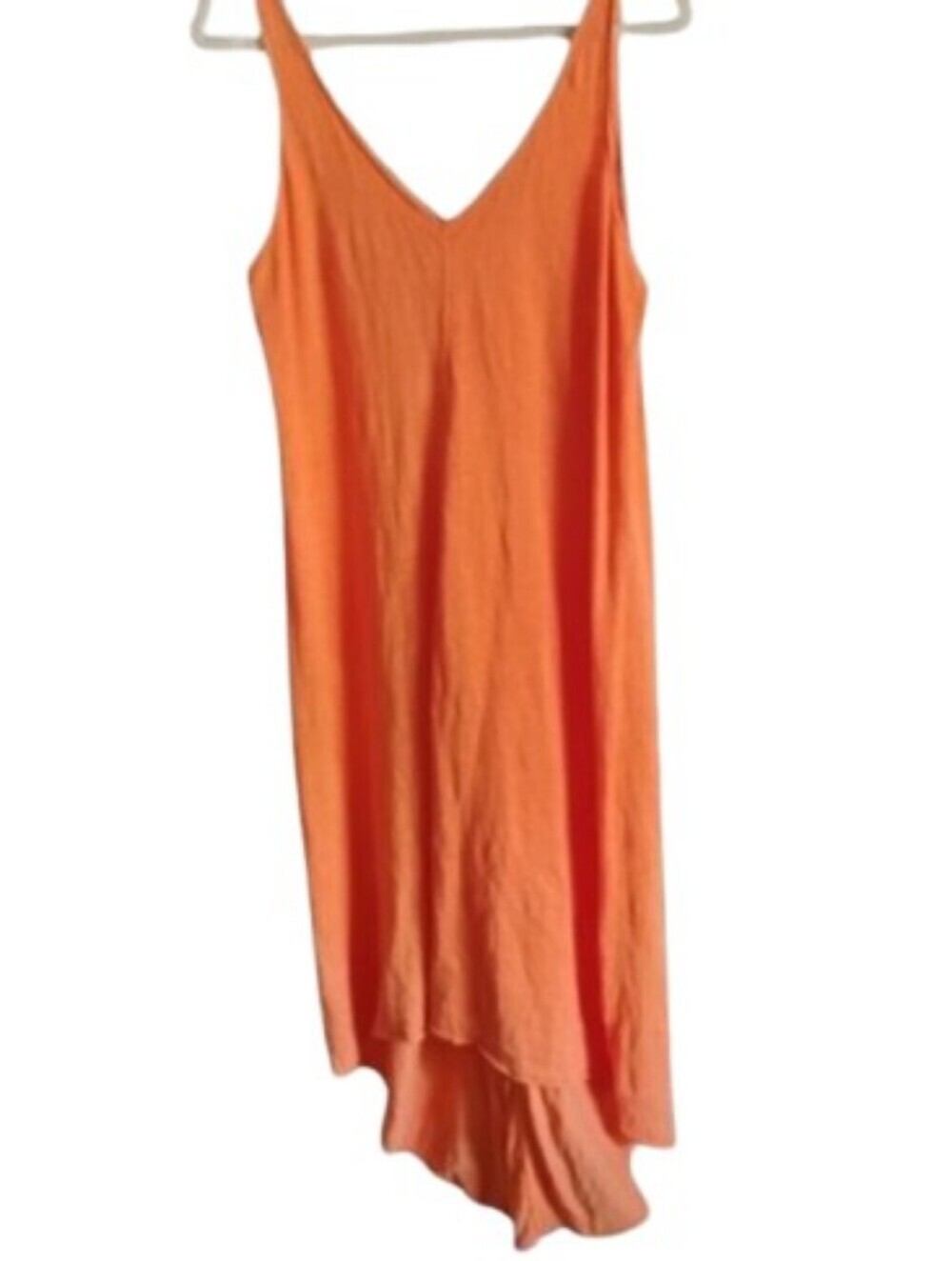 New Without Tags Calypso St. Barth Organic Cotton Maxi Dress M Coral Boho Resort